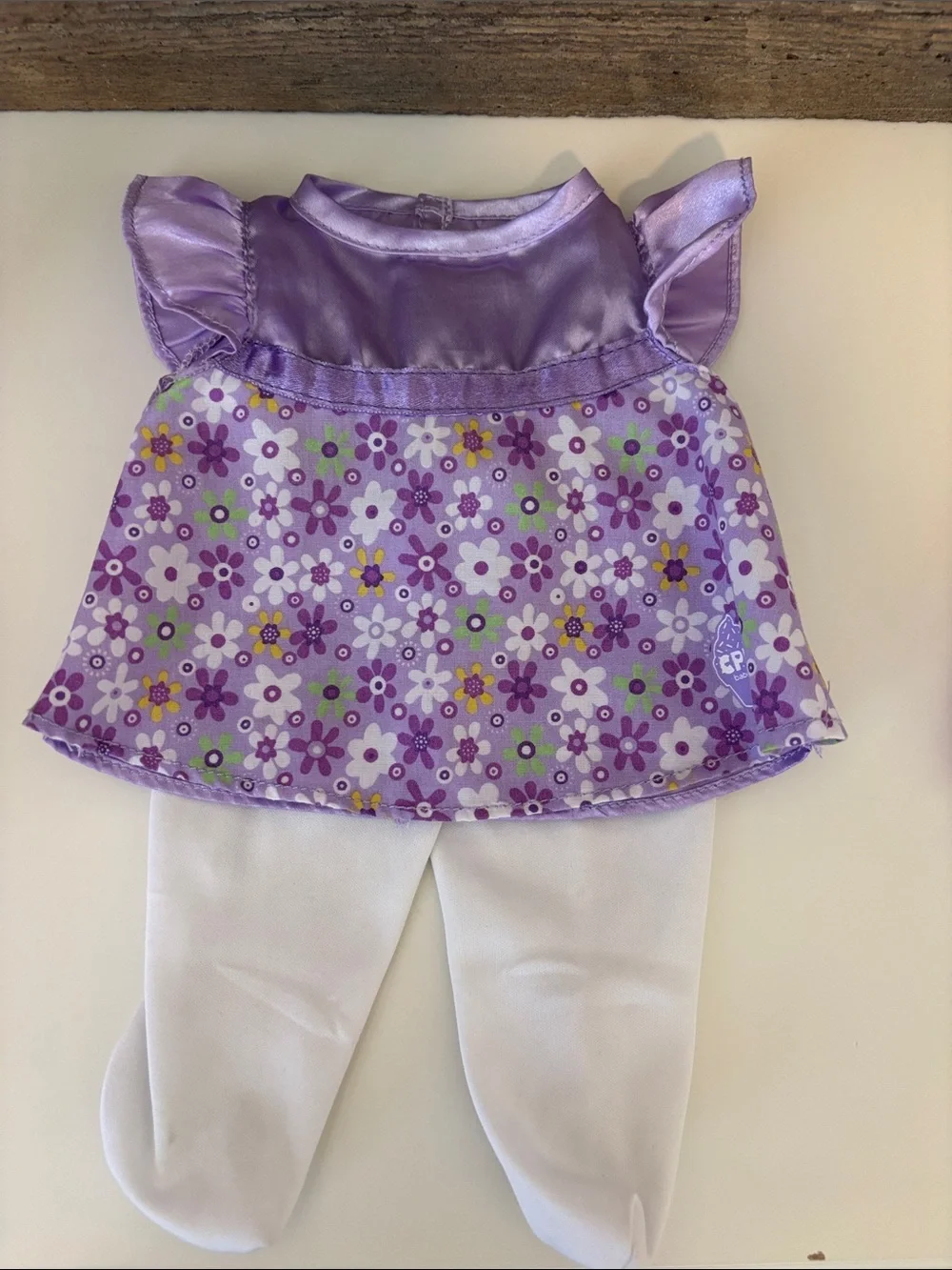 (3) CPK Doll Outfit Set - Pink & Purple Dresses with White Tights
